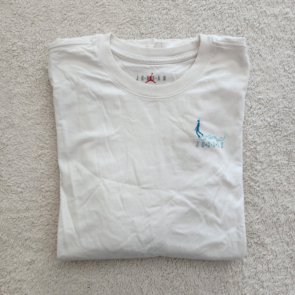 Jordan Essentials Short Sleeve T-Shirt, Men's Size XXL, GUC - White - Picture 11 of 11